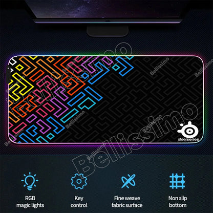 RGB Backlight Gaming Mouse Pad – XXL Luminous Desk Mat