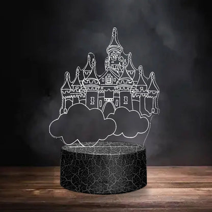 Lava Black 3D LED Night Light Neon Sign Lamp - Christmas Decorations, Bedroom & Wedding Gifts, Birthday Decor