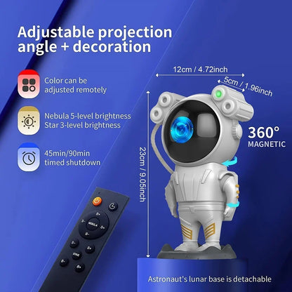 Galaxy Star Astronaut Projector LED Night Light – A Magical Starry Sky Gift for Space and Star Lovers