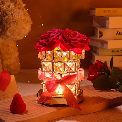 LED Crystal Rose Table Lamp – Magical Glow for Cozy Moments 🌹✨