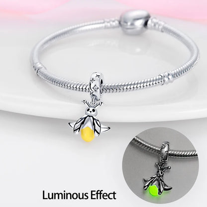 Glowing Elegance: 925 Sterling Silver Charm Beads for 3mm Bracelets – A Radiant Gift Choice