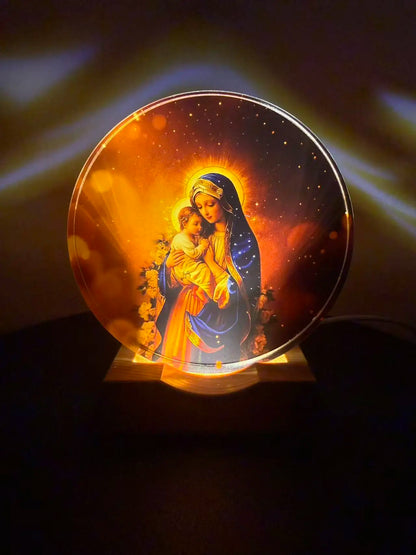 Crystal Night Light, Soft Glow LED Lamp | Faith-Inspired Home Decor Gift
