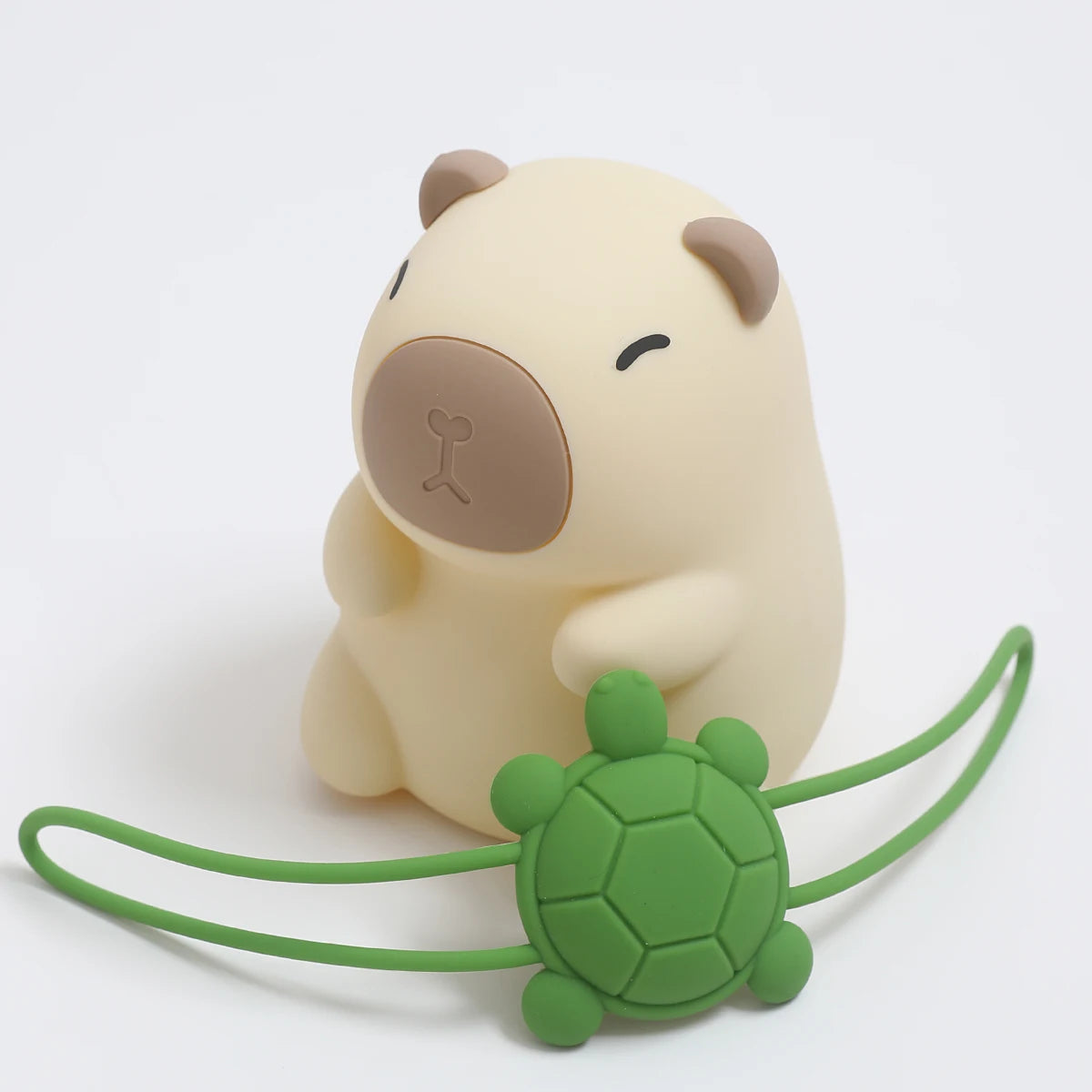 Cute Capybara Night Light, Color-Changing Silicone Lamp | Rechargeable Touch Bedside Light for Kids