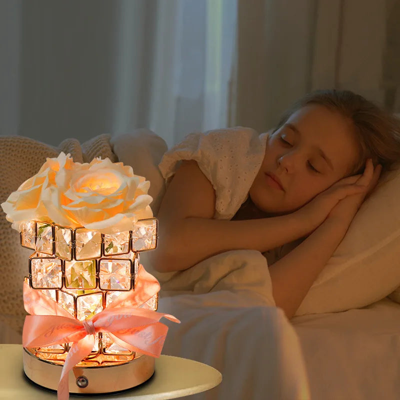 LED Crystal Rose Table Lamp – Magical Glow for Cozy Moments 🌹✨