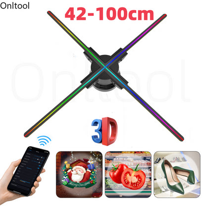 3D Holographic Fan Projector – WiFi LED Display A Unique Eye-Catching  and Memorable Gift(42-100CM)
