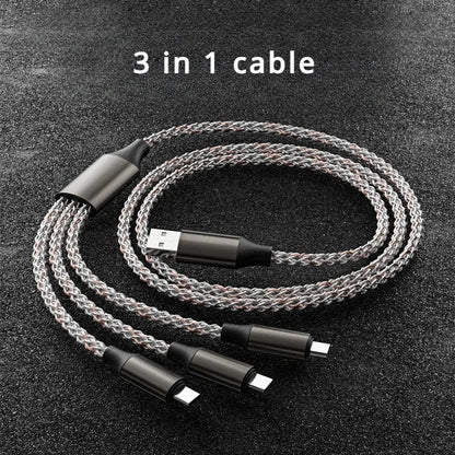 RGB Symphony 66W USB-C Fast Charging Cable with Gradient Lighting