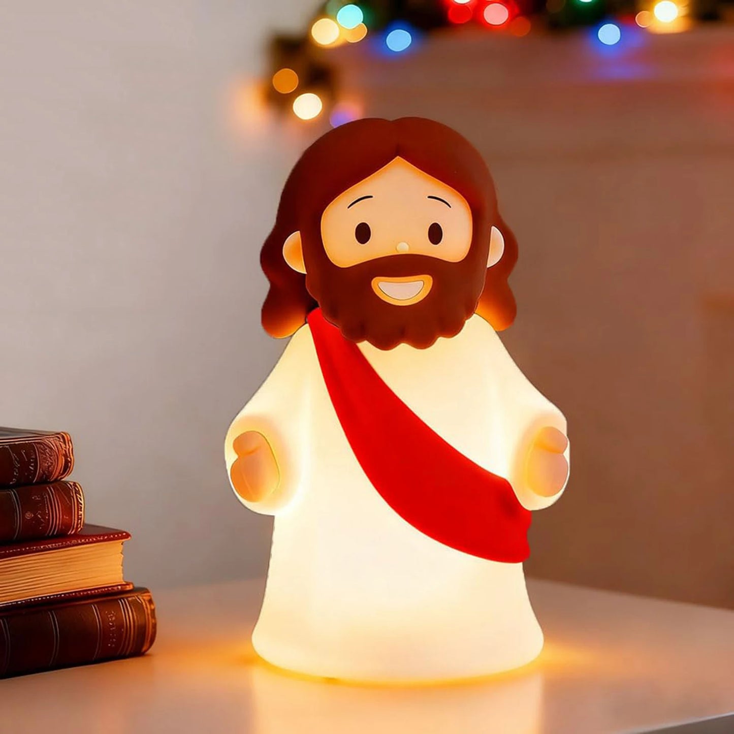 Night Light, Rechargeable Bedside Lamp | Soft Dimmable LED Faith Gift for Kids and Families