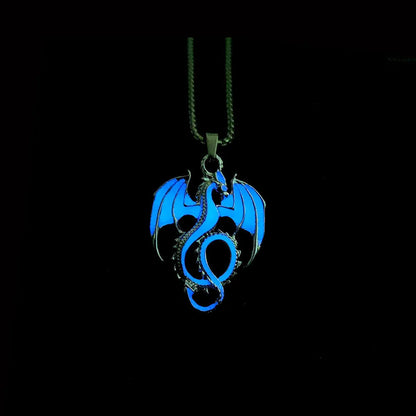 Luminous Alloy Dragon Pendant: A Unique and Cool Accessory Gift for the Bold - Bilankas.world