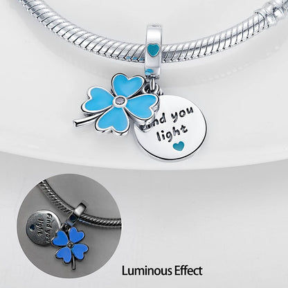 Glowing Elegance: 925 Sterling Silver Charm Beads for 3mm Bracelets – A Radiant Gift Choice