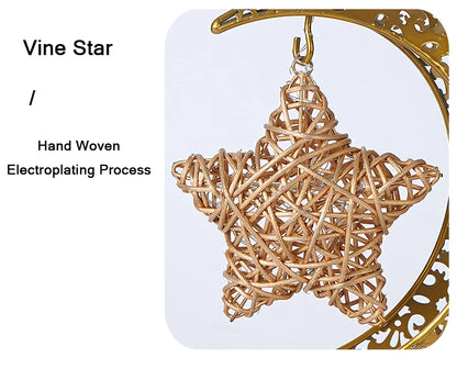 Eid Mubarak Star Moon Light Bedroom LED Table Lamp Oh oh Perfect for Celebrating Eid, Ramadan, and Special Occasions