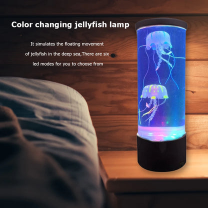 Jellyfish LED Night Light – Remote-Controlled, Color-Changing Aquarium Lamp, USB Charging, Perfect Birthday Gift for Kids - Bilankas.world