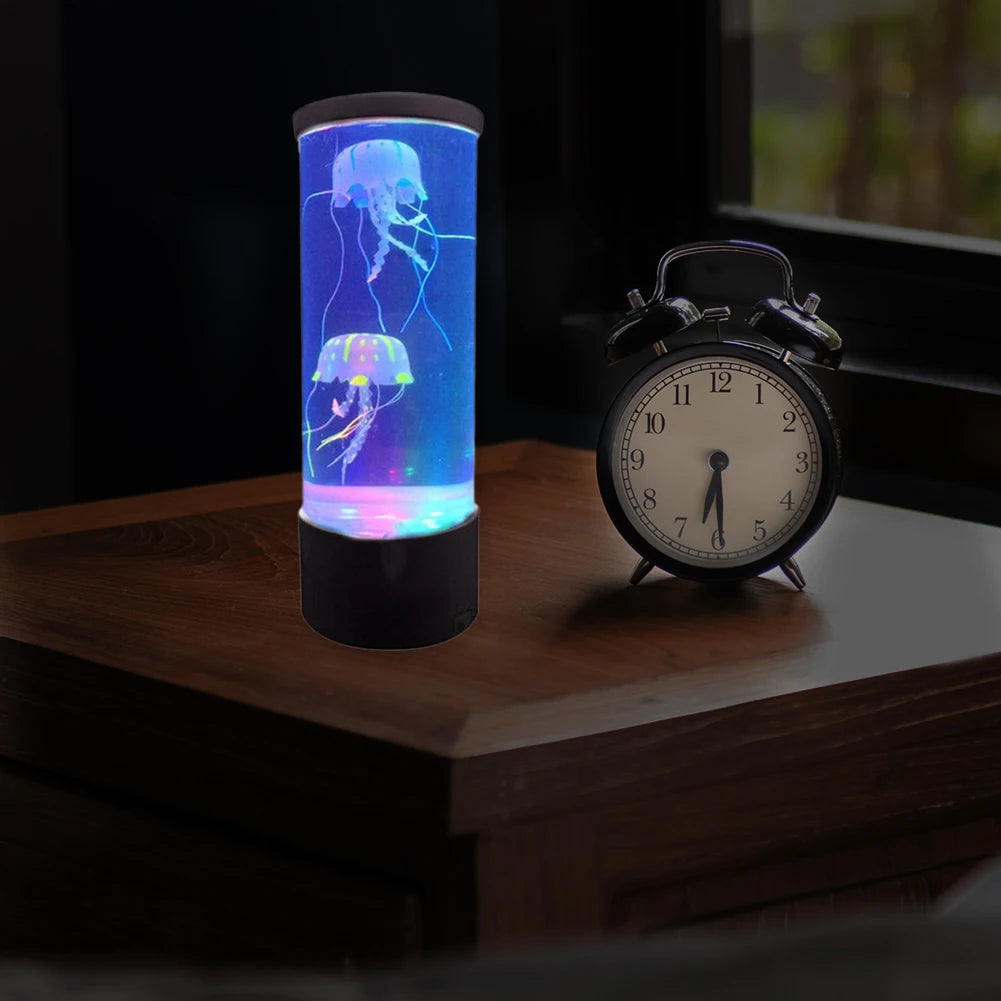 Jellyfish LED Night Light – Remote-Controlled, Color-Changing Aquarium Lamp, USB Charging, Perfect Birthday Gift for Kids - Bilankas.world