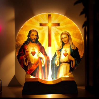 Crystal Night Light, Soft Glow LED Lamp | Faith-Inspired Gift for Home Decor
