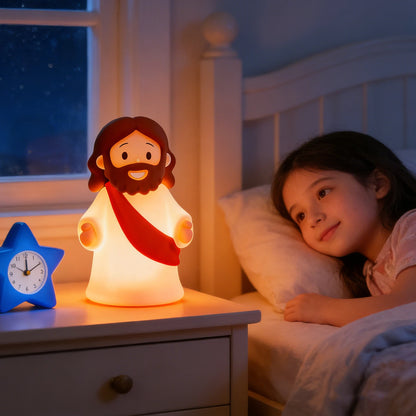 Night Light, Rechargeable Bedside Lamp | Soft Dimmable LED Faith Gift for Kids and Families