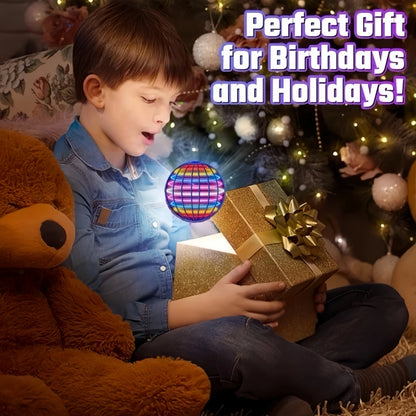 Magic Flying Orb with LED Lights – Boomerang Drone Spinner for Kids