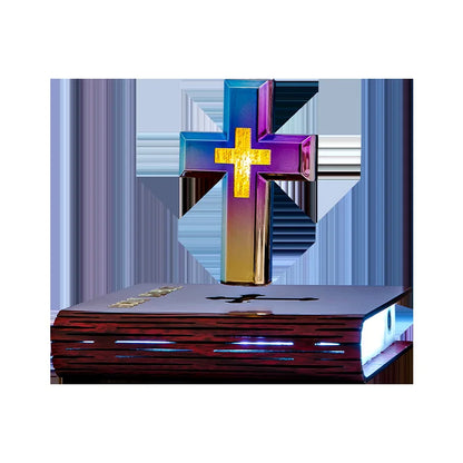 Magnetic Levitating Cross – Floating Christian Cross LED Night Light Desktop Decoration