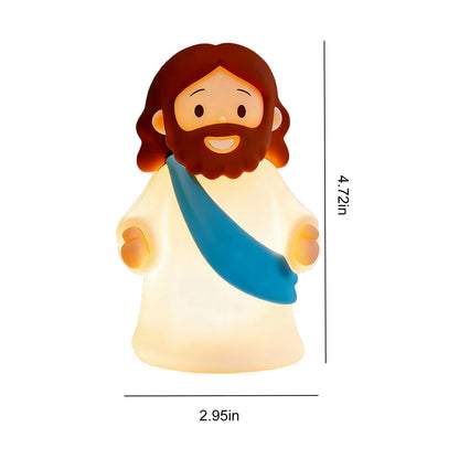 Night Light, Rechargeable Bedside Lamp | Soft Dimmable LED Faith Gift for Kids and Families