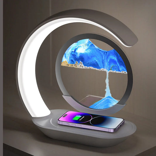 Sands of Time 3D Hourglass Lamp with USB Charging