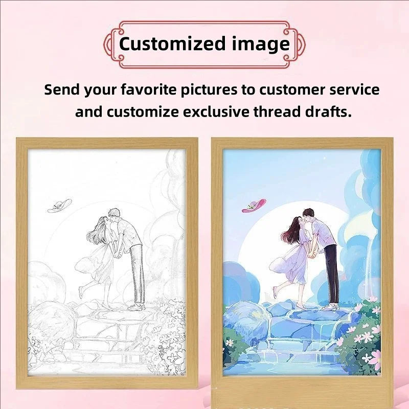LED Light Frame, 4D Luminous Wall Art | Faith-Inspired Decor for Home and Bedroom