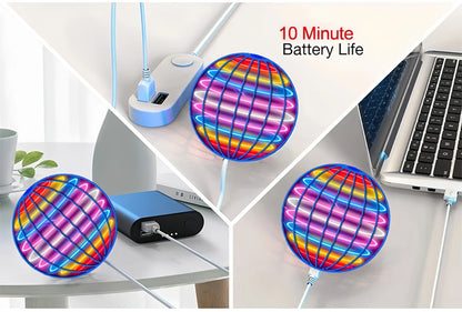 Magic Flying Orb with LED Lights – Boomerang Drone Spinner for Kids