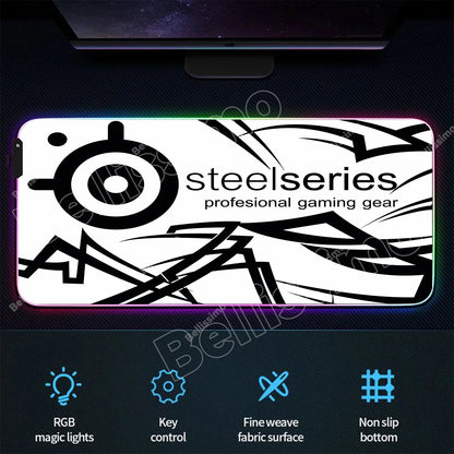 RGB Backlight Gaming Mouse Pad – XXL Luminous Desk Mat