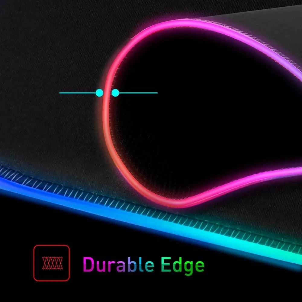 Ultimate Gaming Desk Setup: RGB XXL Mouse Pad - Ideal Gift for Gamers! Includes SteelSeries Mat and Backlit Keyboard