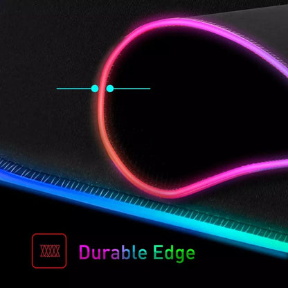Ultimate Gaming Desk Setup: RGB XXL Mouse Pad - Ideal Gift for Gamers! Includes SteelSeries Mat and Backlit Keyboard