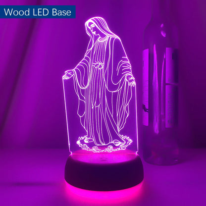 3D Illusion Night Light Lamp 7 Colors Changing Remote Control LED Table Lamp for Spiritual Spaces