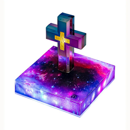 Magnetic Levitating Cross – Floating Christian Cross LED Night Light Desktop Decoration