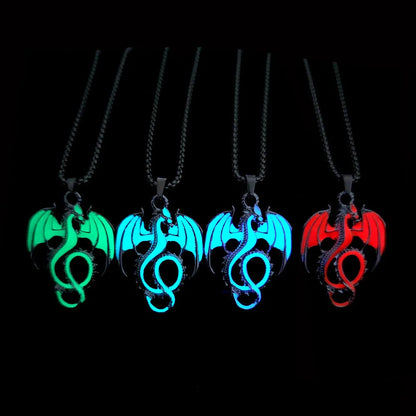 Luminous Alloy Dragon Pendant: A Unique and Cool Accessory Gift for the Bold - Bilankas.world
