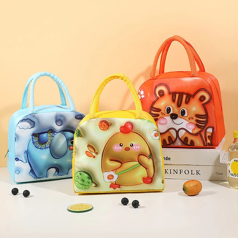 Portable 3D Cartoon Thermal Lunch Bag - Bilankas.world