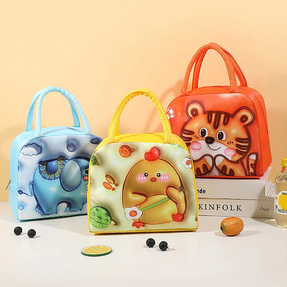 Portable 3D Cartoon Thermal Lunch Bag - Bilankas.world
