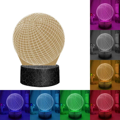 Lava Black 3D LED Night Light Neon Sign Lamp - Christmas Decorations, Bedroom & Wedding Gifts, Birthday Decor