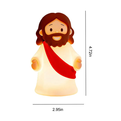 Night Light, Rechargeable Bedside Lamp | Soft Dimmable LED Faith Gift for Kids and Families