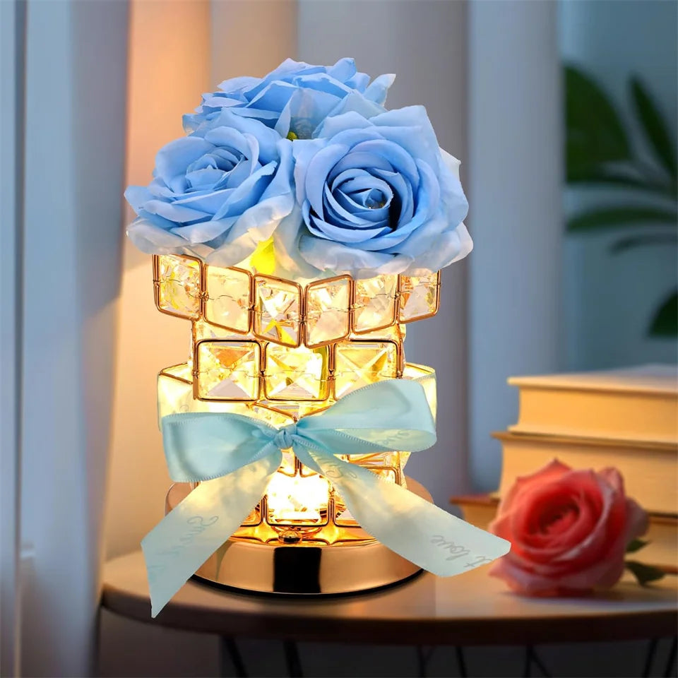 LED Crystal Rose Table Lamp – Magical Glow for Cozy Moments 🌹✨