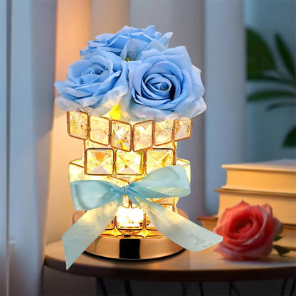 LED Crystal Rose Table Lamp – Magical Glow for Cozy Moments 🌹✨