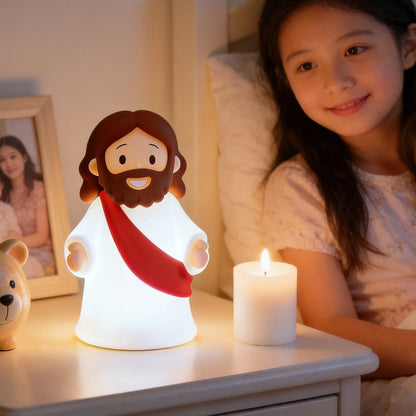 Night Light, Rechargeable Bedside Lamp | Soft Dimmable LED Faith Gift for Kids and Families