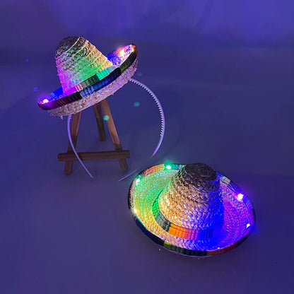 Illuminate the Party: Colorful LED Light-Up Headband - The Ultimate Fun Gift for Nightclubs, Raves, and Bachelor Parties