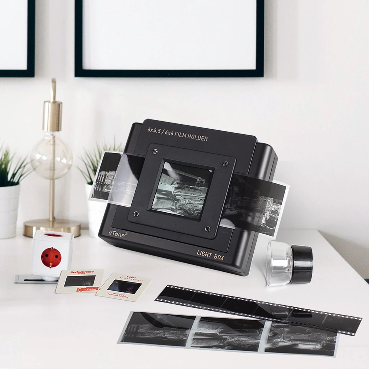 Multi-Format Film Scanner Light Box for 135, 120, and 4X5 Slides & Negatives to Digital Conversion - Bilankas.world