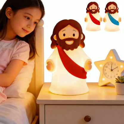 Night Light, Rechargeable Bedside Lamp | Soft Dimmable LED Faith Gift for Kids and Families