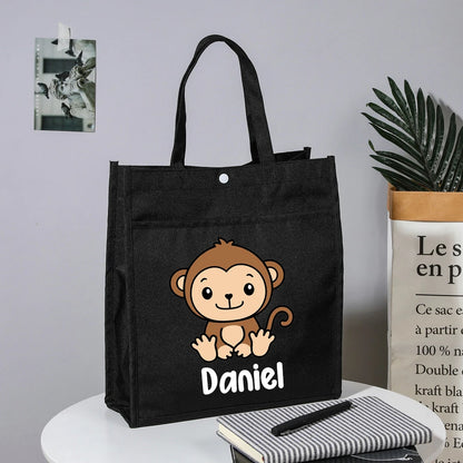 Personalized Kids Library Tote Bags - Bilankas.world