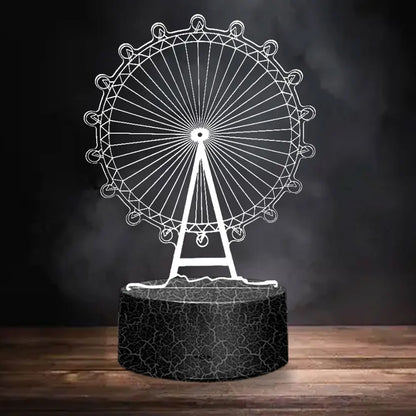 Lava Black 3D LED Night Light Neon Sign Lamp - Christmas Decorations, Bedroom & Wedding Gifts, Birthday Decor