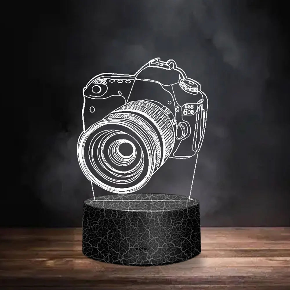 Lava Black 3D LED Night Light Neon Sign Lamp - Christmas Decorations, Bedroom & Wedding Gifts, Birthday Decor