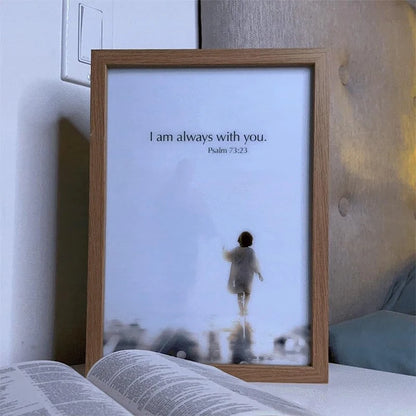 LED Light Frame, 4D Luminous Wall Art | Faith-Inspired Decor for Home and Bedroom