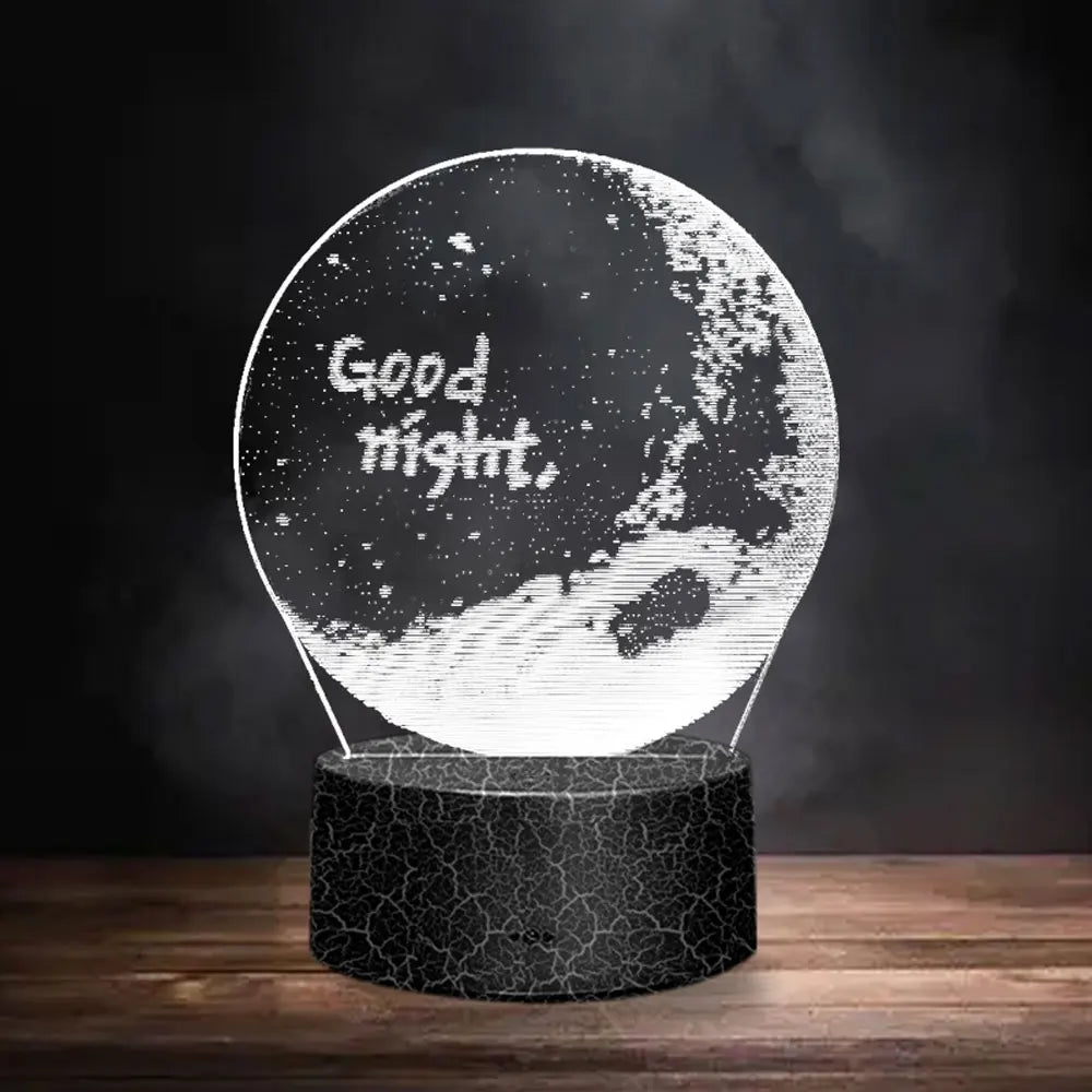 Lava Black 3D LED Night Light Neon Sign Lamp - Christmas Decorations, Bedroom & Wedding Gifts, Birthday Decor