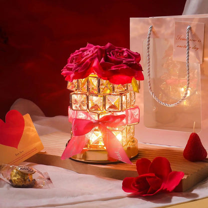 LED Crystal Rose Table Lamp – Magical Glow for Cozy Moments 🌹✨