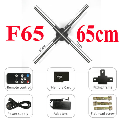3D Holographic Fan Projector – WiFi LED Display A Unique Eye-Catching  and Memorable Gift(42-100CM)