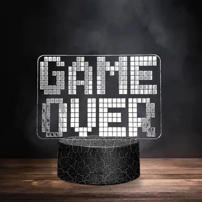 Lava Black 3D LED Night Light Neon Sign Lamp - Christmas Decorations, Bedroom & Wedding Gifts, Birthday Decor