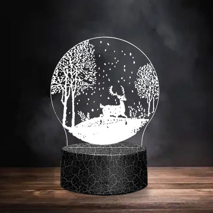 Lava Black 3D LED Night Light Neon Sign Lamp - Christmas Decorations, Bedroom & Wedding Gifts, Birthday Decor