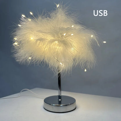 Whisper Glow – Feather Lamp for Calm Corners and Cozy Nights